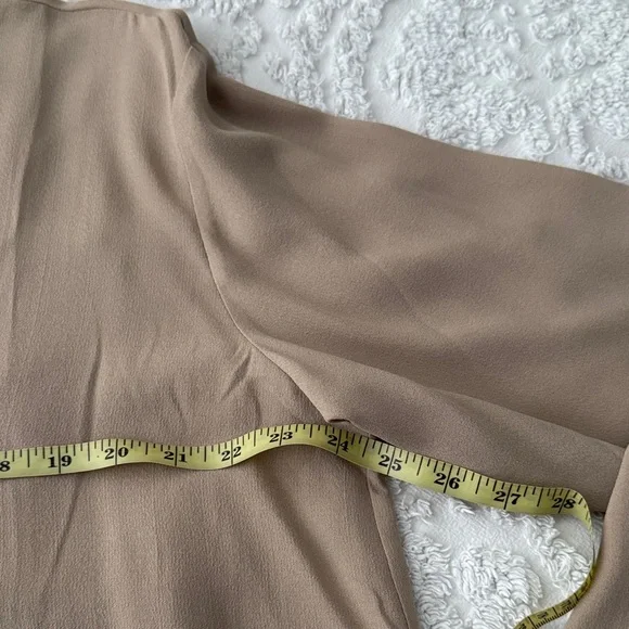 Eileen Fisher - Mandarin Collar Silk Button-Up Shirt - L - Picture 7 of 11